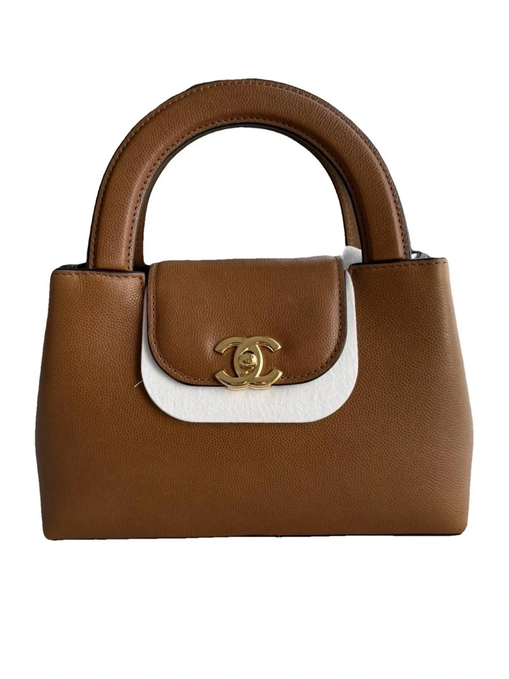 CHANEL Matthieu Blazy Limited Edition Nano Kelly Shopper in Camel Caviar
